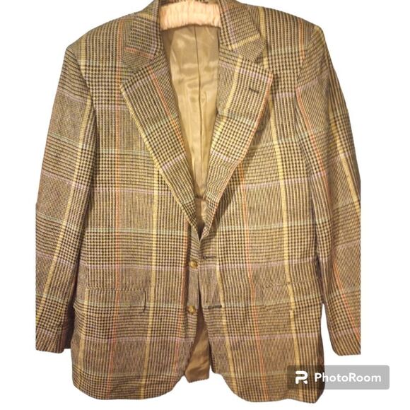Glenn plaid single breasted Blazer with multicolored stripes - Picture 1 of 15